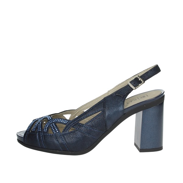 Pitillos Shoes Heeled Sandals Blue 6161