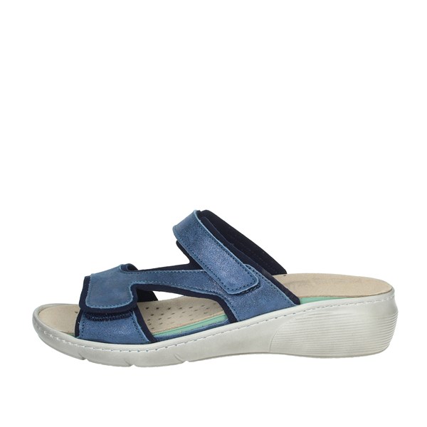 Cinzia Soft Shoes Flat Slippers Blue IM72081