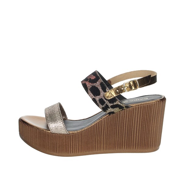 Cinzia Soft Shoes Platform Sandals Bronze  IAD20573