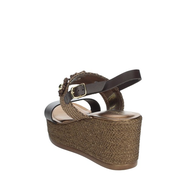 Cinzia Soft Shoes Platform Sandals Brown IAD20734