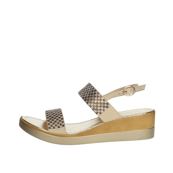 Cinzia Soft Shoes Flat Sandals Platinum  IAD20936