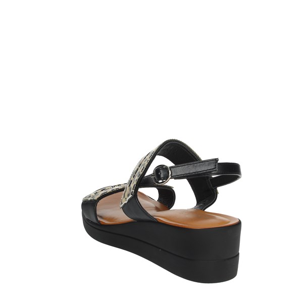 Cinzia Soft Shoes Flat Sandals Black IAD20906