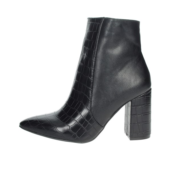 Pregunta Shoes Heeled Ankle Boots Black PFC9144