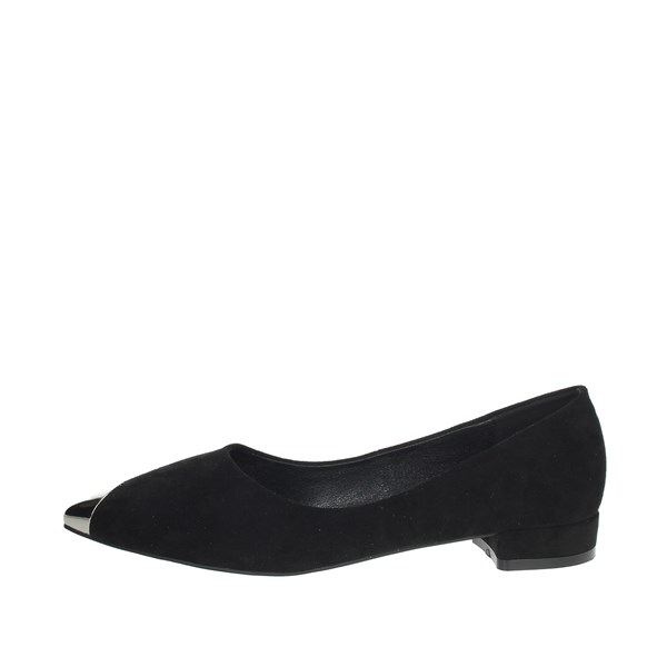 Gold & Gold Shoes Ballet Flats Black GE88C