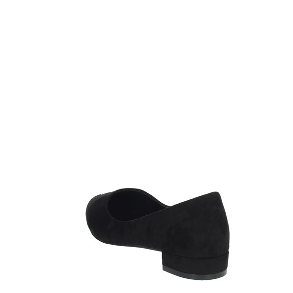 Gold & Gold Shoes Ballet Flats Black GE88C