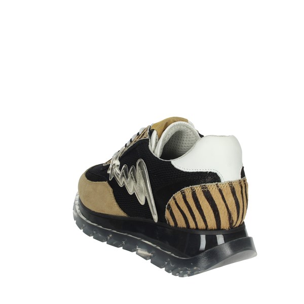 Meline Shoes Sneakers Black/Brown Taupe 1700