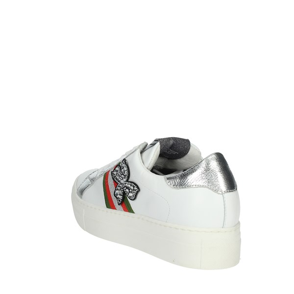Meline Shoes Sneakers White/Silver 3021