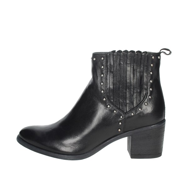 Manas Shoes Heeled Ankle Boots Black 10263M