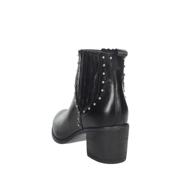 Manas Shoes Heeled Ankle Boots Black 10263M
