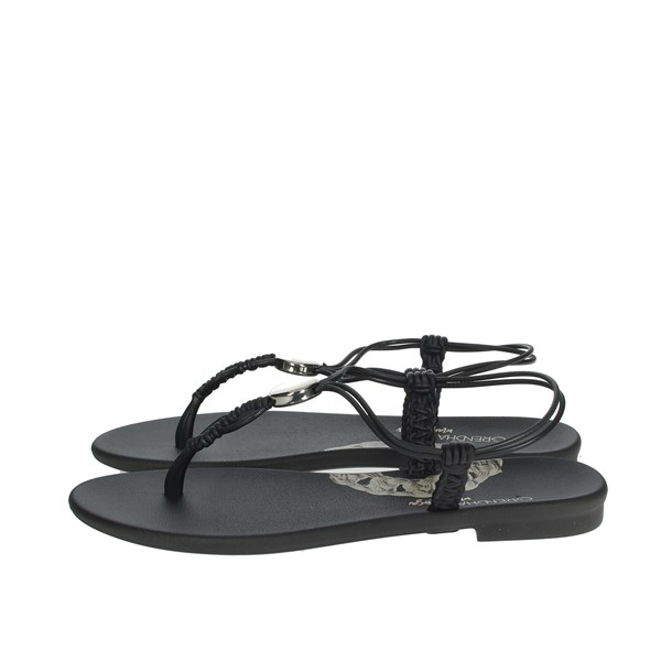 Grendha Shoes Flat Sandals Black 17903