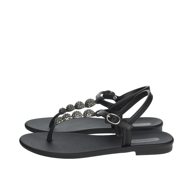 Grendha Shoes Flat Sandals Black 17802