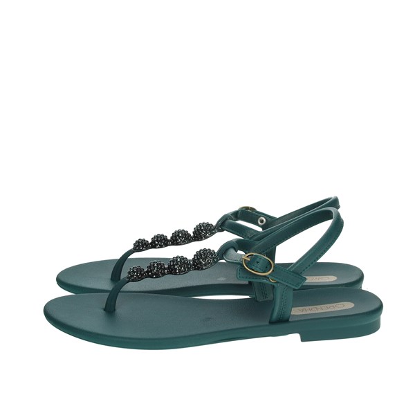 Grendha Shoes Flat Sandals Teal 17802