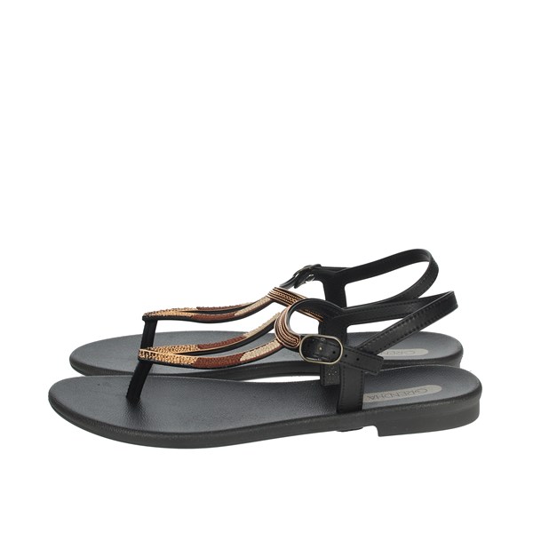 Grendha Shoes Flat Sandals Black 17873