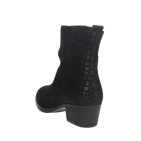 Riposella Shoes Heeled Ankle Boots Black IC-32