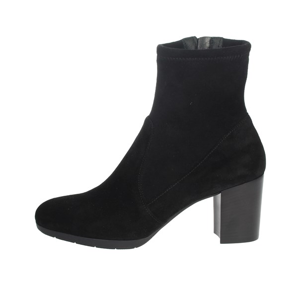 Nina Capri Shoes Heeled Ankle Boots Black IC-77