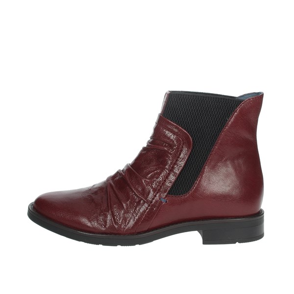 Riposella Shoes Low Ankle Boots Burgundy IC-84