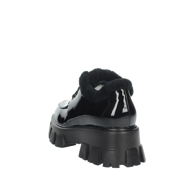 Nina Capri Shoes Brogue Black IC-153