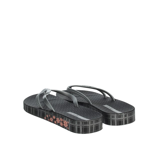 Ipanema Shoes Flip Flops Black/Silver 82772