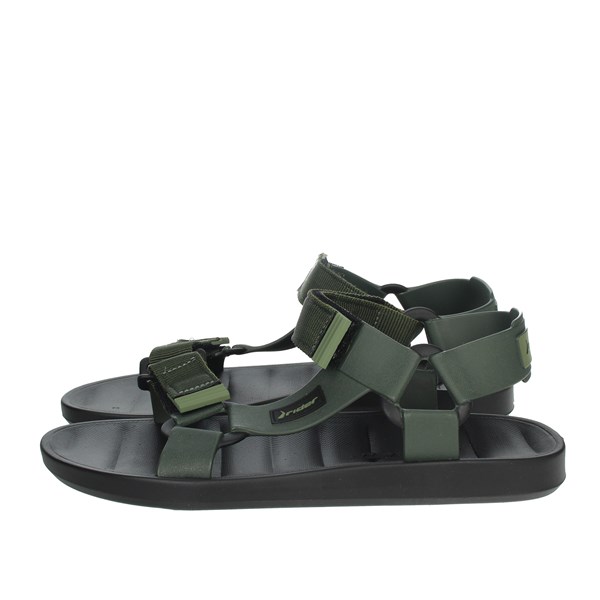 Rider Shoes Flat Sandals Black/Dark Green 11567
