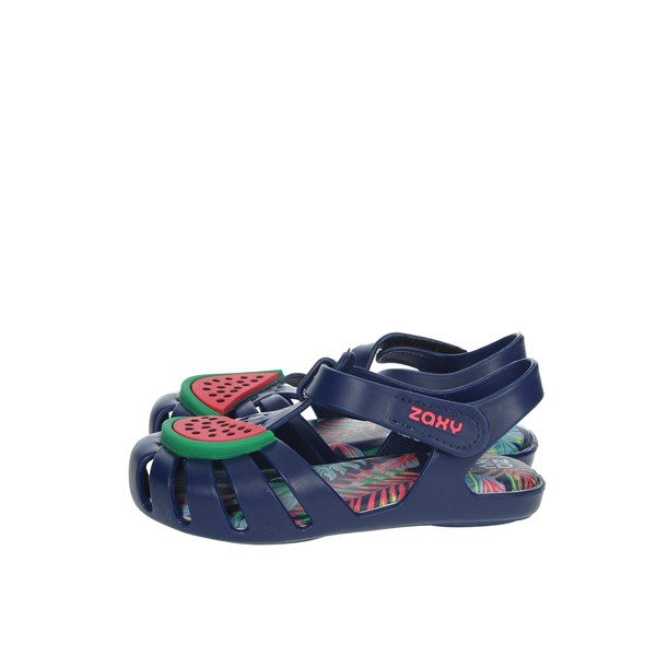 Zaxy Shoes Flat Sandals Blue 82863