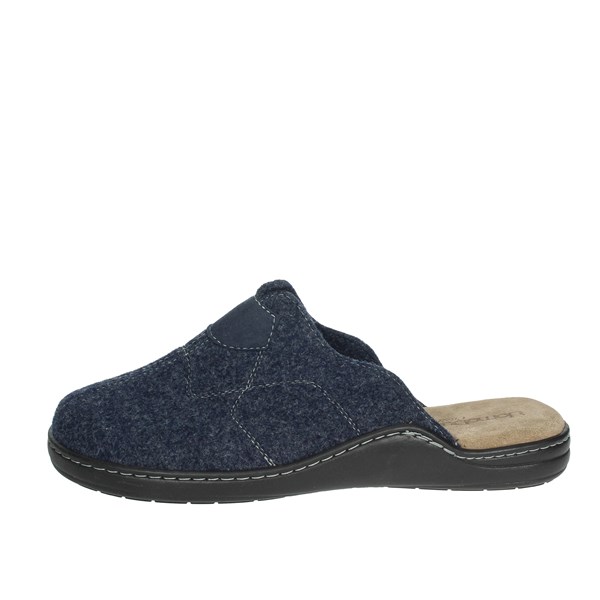 Uomodue Shoes Slippers Blue ALCANTA-1