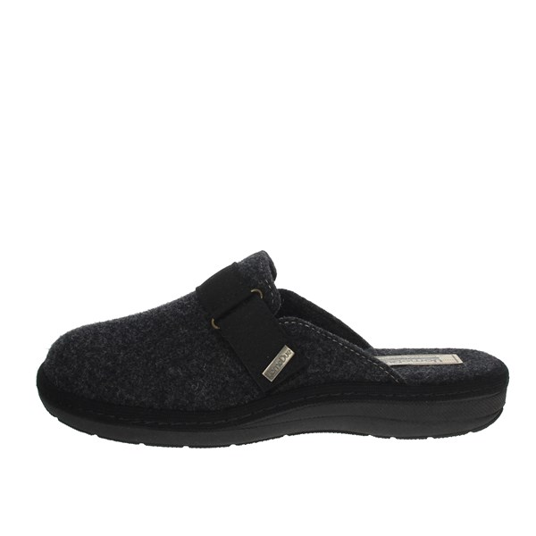 Uomodue Shoes Slippers Charcoal grey STRAPPO-9