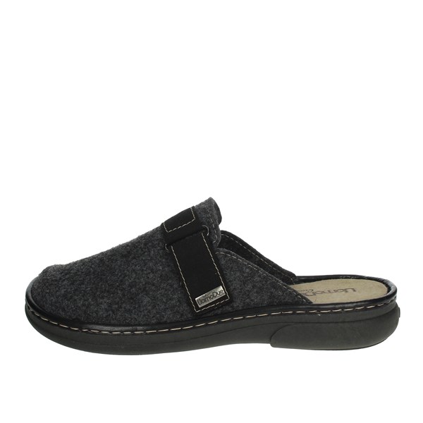 Uomodue Shoes Slippers Charcoal grey STRAPPO CUCITO-10