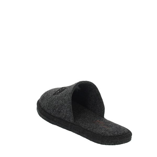 Uomodue Shoes Clogs Charcoal grey LOGO-14
