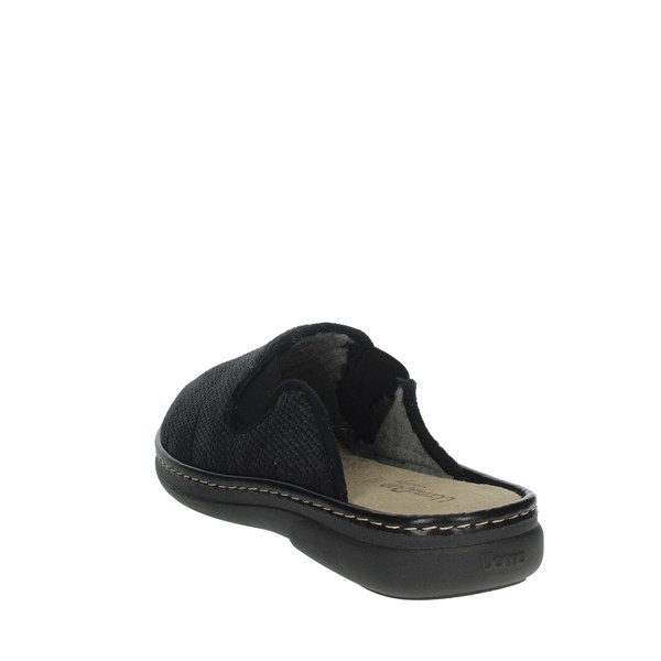 Uomodue Shoes Slippers Black MICRO PUNTATO-31