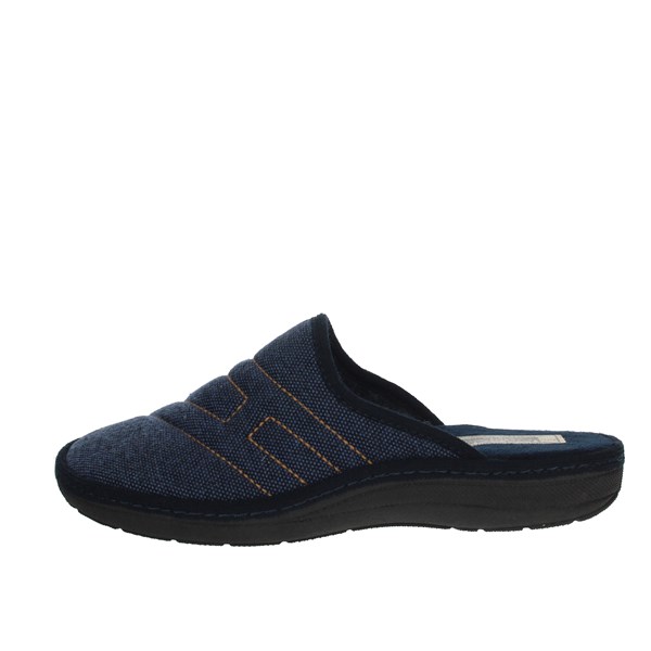 Uomodue Shoes Slippers Blue BASIC H-53