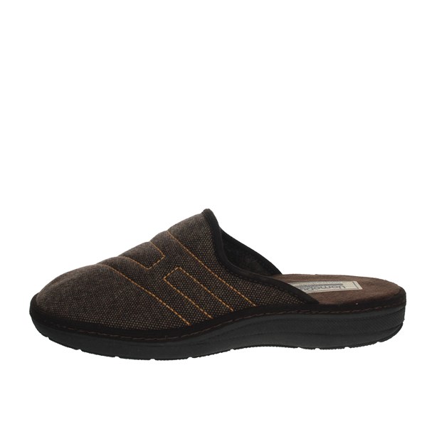Uomodue Shoes Slippers Brown BASIC H-55