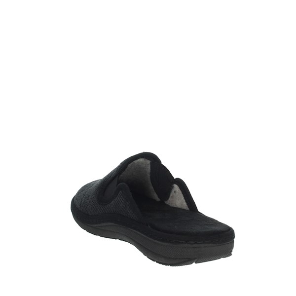 Uomodue Shoes Slippers Black MICRO PANNO-71