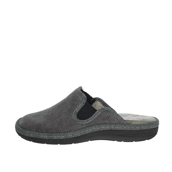 Uomodue Shoes Clogs Grey MICRO PANNO-73