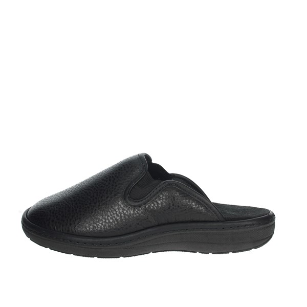 Uomodue Shoes Clogs Black PELLE LISCIO-85
