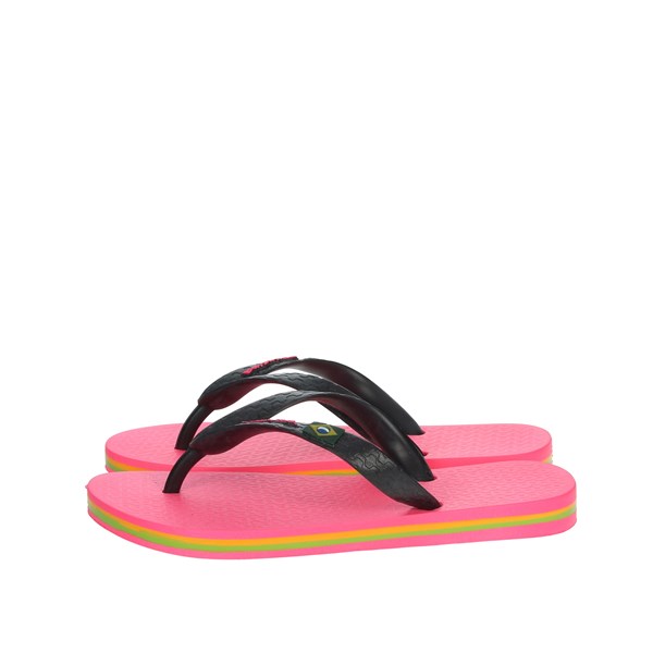 Ipanema Shoes Flip Flops Black/Fuchsia 80416