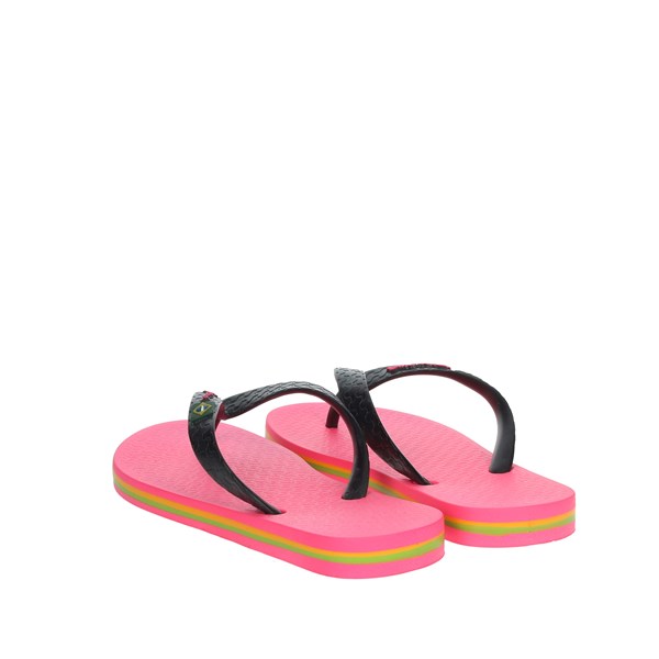 Ipanema Shoes Flip Flops Black/Fuchsia 80416