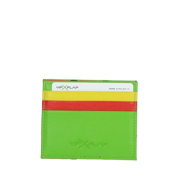 Vip Flap Accessories Business Cardholders Green/Yellow VIPMUL.V/R/G