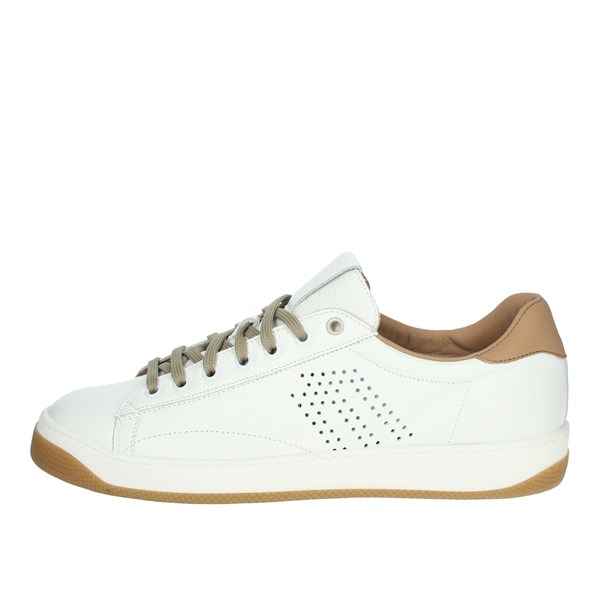 Frau Shoes Sneakers White/Brown leather 2981