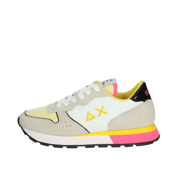Sun68 Shoes Sneakers White/Yellow Z31203