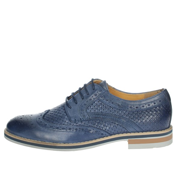 Genus Millennium Shoes Brogue Blue 14602