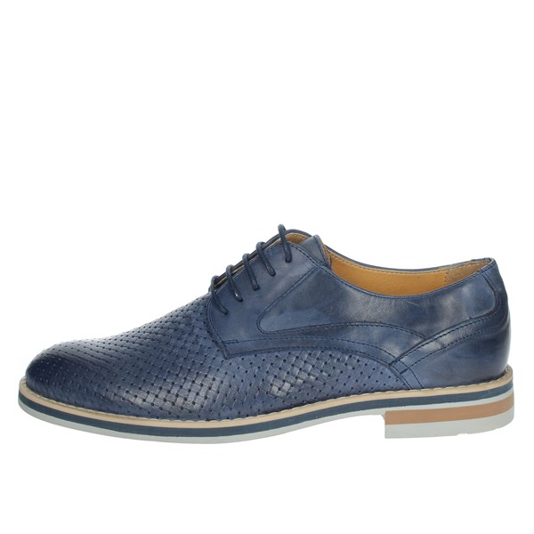 Genus Millennium Shoes Brogue Blue 14601