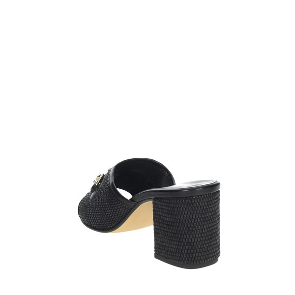 Paola Ferri Shoes Heeled Slippers Black D7431