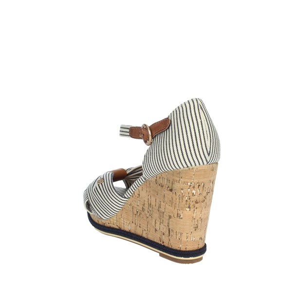 Wrangler Shoes Platform Sandals White/Blue WL11652A