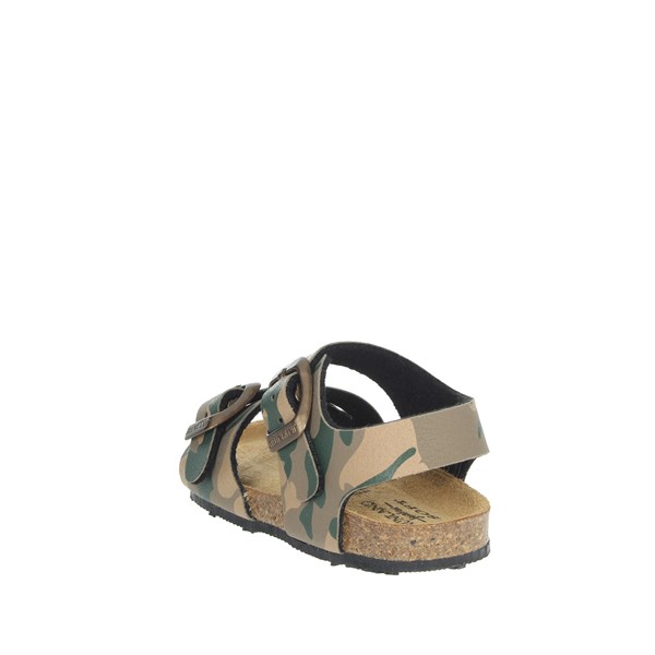 Grunland Shoes Flat Sandals Dark Green SB0383-40