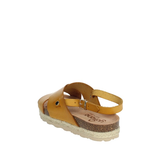 Yokono Shoes Flat Sandals Mustard JAVA-153