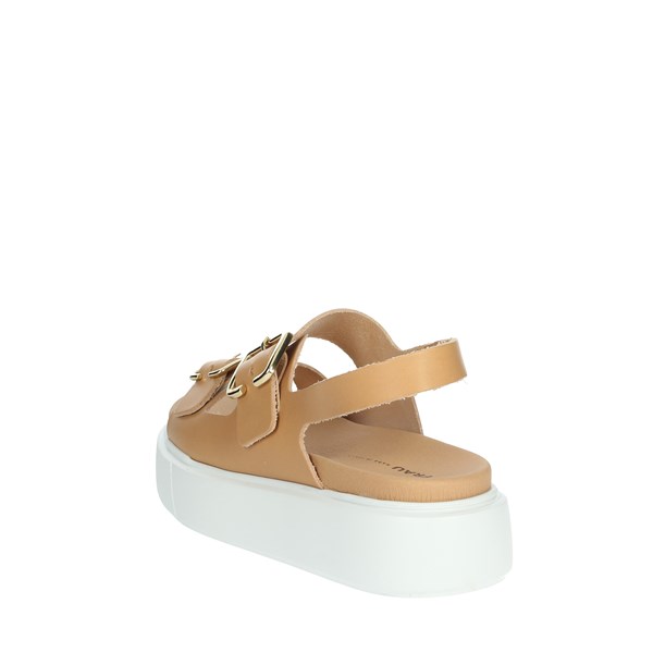 Frau Shoes Platform Sandals Beige 4053