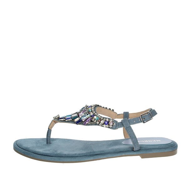 Menbur Shoes Flip Flops Blue Avio 22327