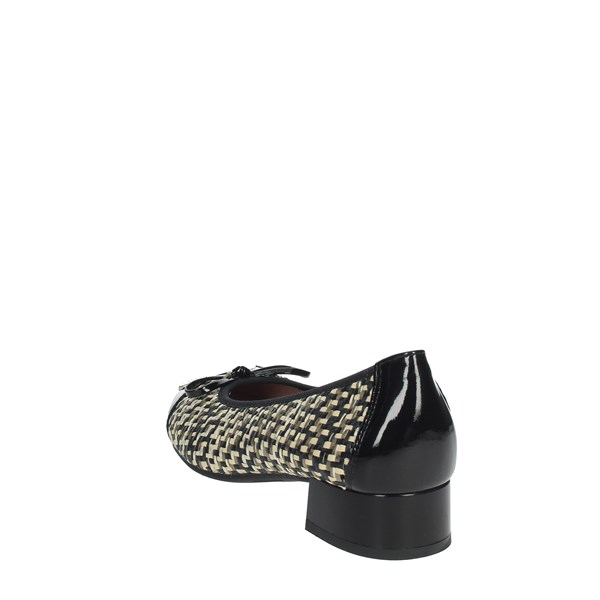Pitillos Shoes Ballet Flats Black/Beige 6670