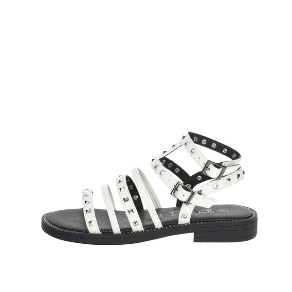 Cult Shoes Sandal White RED-3