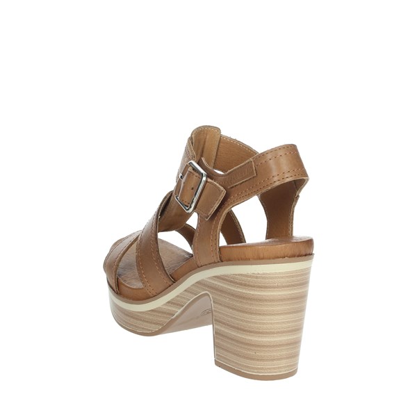 Carmela Shoes Heeled Sandals Brown leather 67801